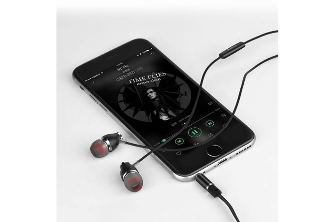 Наушники вакуумные проводные HOCO M28 Ariose universal (черный)