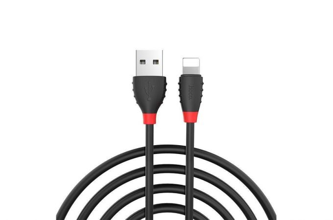 Кабель USB - Lightning HOCO X27, 2,4A (черный) 1,2м