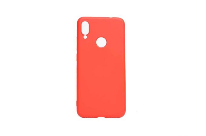 Чехол силиконовый для Huawei Y9 (2019) тонкий красный силиконовый