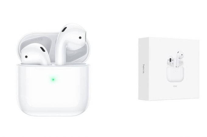Наушники вакуумные беспроводные HOCO ES46 Original series Cool Pro TWS wireless headset Bluetooth (белый)