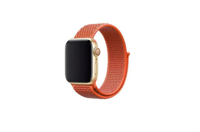 Ремешок нейлоновый EVA для Apple Watch 38/40 mm оранжевый