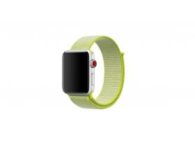Ремешок нейлоновый EVA для Apple Watch 38/40 mm лайм