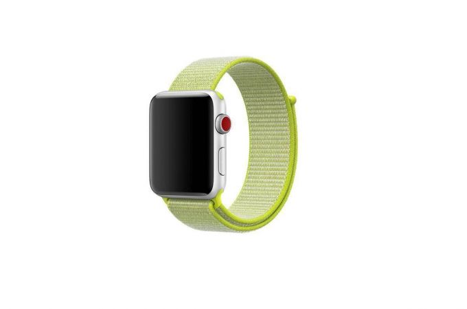 Ремешок нейлоновый EVA для Apple Watch 38/40 mm лайм