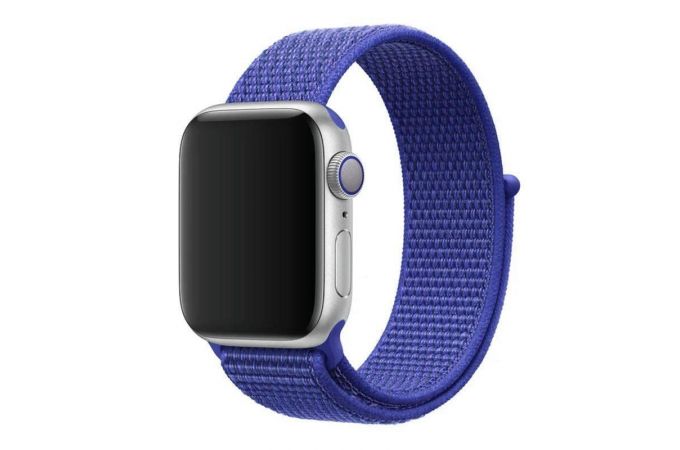 Ремешок нейлоновый EVA для Apple Watch 38/40 mm скандинавский синий