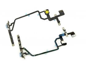 Шлейф для iPhone XR с кнопками громкости + включения + металлический держатель HQ