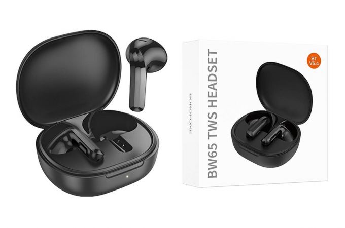 Наушники вакуумные беспроводные BOROFONE BW65 Deseo true wireless BT headset Bluetooth (черный)
