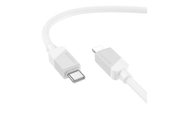 Кабель USB Type-C - Lightning BOROFONE BX107 (белый) 1м