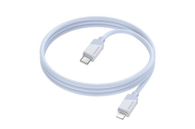 Кабель USB Type-C - Lightning BOROFONE BX107 (белый) 1м