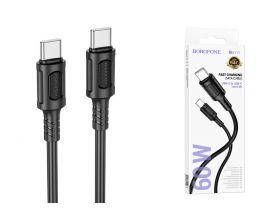 Кабель USB Type-C - USB Type-C BOROFONE BX111, PD60W (черный) 1м