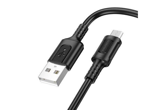 Кабель USB - MicroUSB BOROFONE BX111 2,4A (черный) 1м