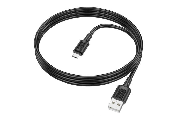 Кабель USB - MicroUSB BOROFONE BX111 2,4A (черный) 1м