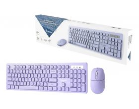 Комплект клавиатура+мышь беспроводной мультимедийный Smartbuy 105AG лаванда (SBC105AGL) /20