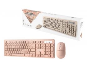 Комплект клавиатура+мышь беспроводной мультимедийный Smartbuy 105AG кремовый (SBC105AGC) /20