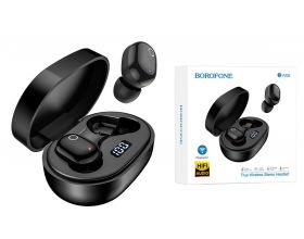 Наушники вакуумные беспроводные BOROFONE BW06 Manner true wireless BT Earphone Bluetooth (черный)