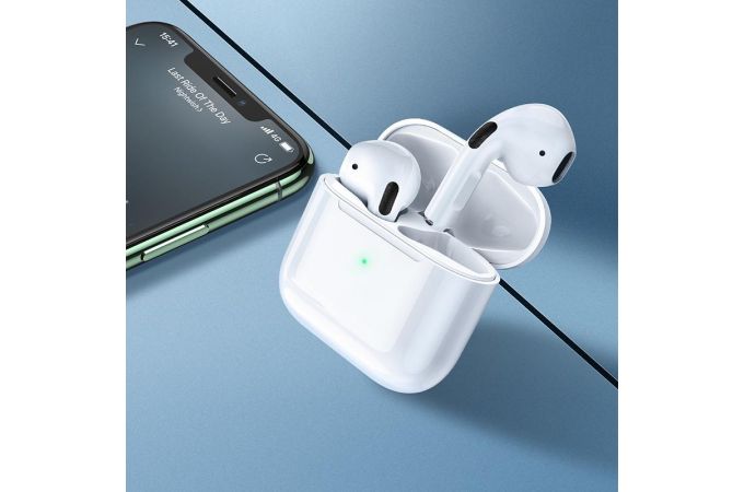 Наушники вакуумные беспроводные BOROFONE BW02 Plus True wireless BT Earphone Bluetooth (белый)