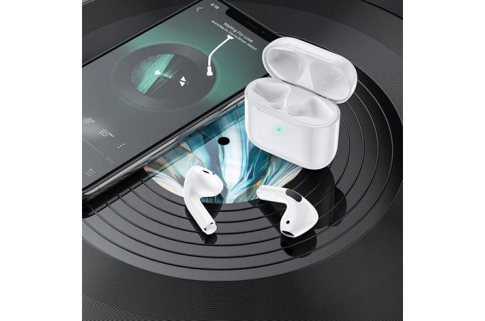 Наушники вакуумные беспроводные BOROFONE BW02 Plus True wireless BT Earphone Bluetooth (белый)