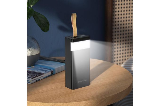 Универсальный дополнительный аккумулятор Power Bank BOROFONE BJ18A Coolmy digital display (30000 mAh) (черный)