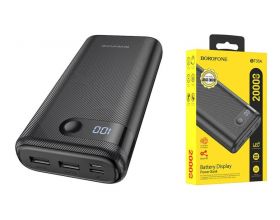 Универсальный дополнительный аккумулятор Power Bank BOROFONE BT35A (20000 mAh) (черный)