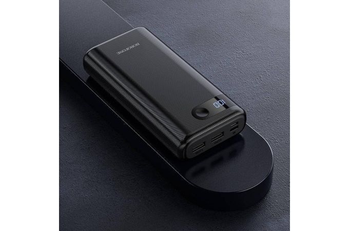 Универсальный дополнительный аккумулятор Power Bank BOROFONE BT35A (20000 mAh) (черный)