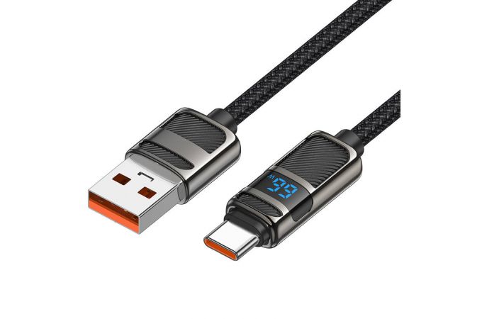 Кабель USB - USB Type-C HOCO U137 5А (черный) 1м