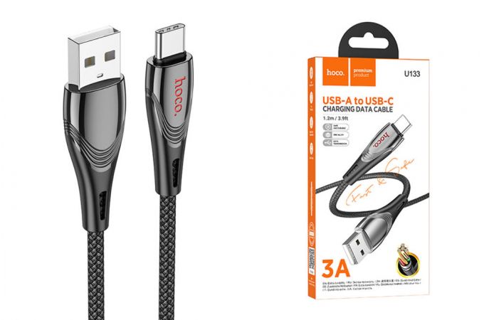 Кабель USB - USB Type-C HOCO U133 (черный) 1м