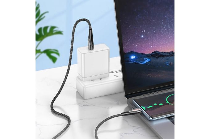 Кабель USB - USB Type-C HOCO U133 (черный) 1м