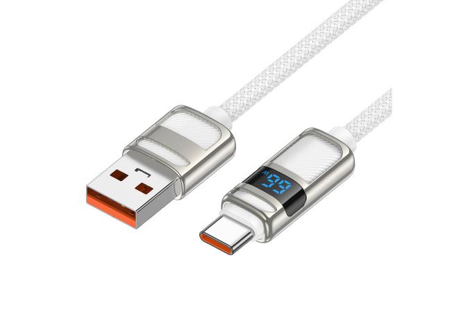 Кабель USB - USB Type-C HOCO U137 5А (белый) 1м