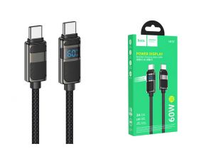 Кабель USB Type-C - USB Type-C HOCO U137 Line 60W (черный) 1м