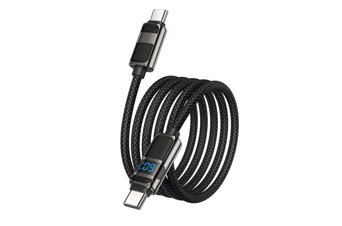 Кабель USB Type-C - USB Type-C HOCO U137 Line 60W (белый) 1м