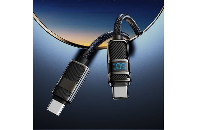 Кабель USB Type-C - USB Type-C HOCO U137 Line 60W (белый) 1м