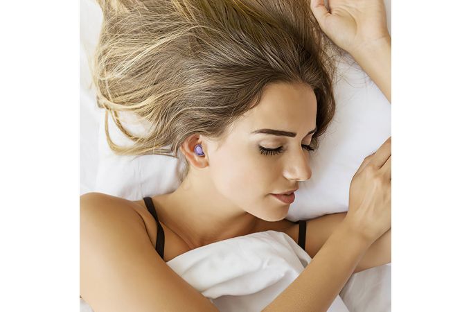 Наушники вакуумные беспроводные HOCO EW200 Elegant true wireless sleep BT headset (синий)