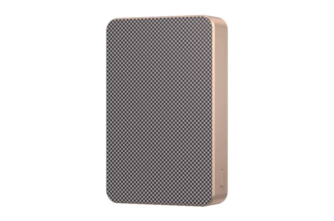 Универсальный дополнительный аккумулятор Power Bank HDD KEVLAR Support Magsafe 10000mAh Gold