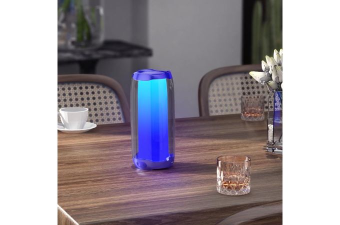 Портативная беспроводная колонка HOCO HC8 Pulsating colorful luminous wireless speaker (синий)