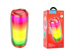 Портативная беспроводная колонка HOCO HC8 Pulsating colorful luminous wireless speaker (красный)