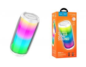 Портативная беспроводная колонка HOCO HC8 Pulsating colorful luminous wireless speaker белый