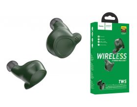 Наушники вакуумные беспроводные HOCO ES47 Shelly sound TWS wiereless headset Bluetooth (зеленый)