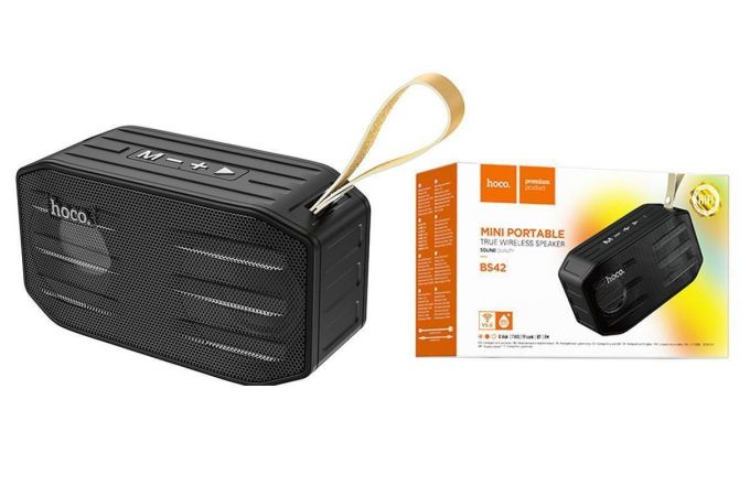 Портативная беспроводная колонка HOCO BS42 Smart sports BT speaker (черный)
