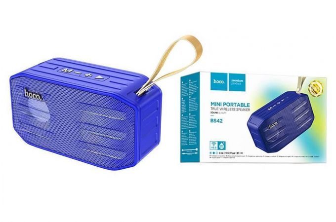Портативная беспроводная колонка HOCO BS42 Smart sports BT speaker (синий)