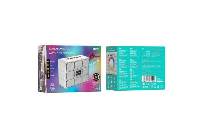 Портативная беспроводная колонка BOROFONE BR16 Gage sports BT speaker (серый)
