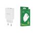 Сетевое зарядное устройство USB + USB-C BOROFONE BA56A Lavida speed PD20W+ QC3.0 (белый)