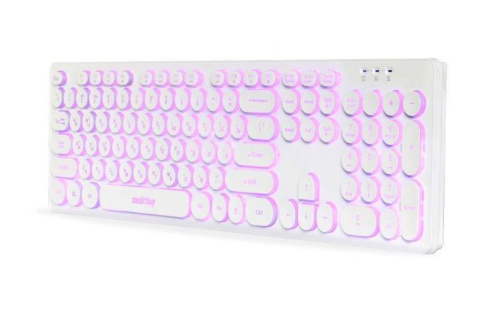 Клавиатура проводная Smartbuy ONE 328 с подсветкой USB (SBK-328U-W) (белый)