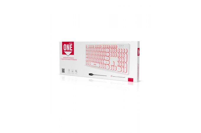 Клавиатура проводная Smartbuy ONE 328 с подсветкой USB (SBK-328U-W) (белый)