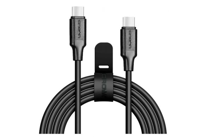 Кабель USB Type-C - USB Type-C Crown (3070CC) 2A (черный) 1м