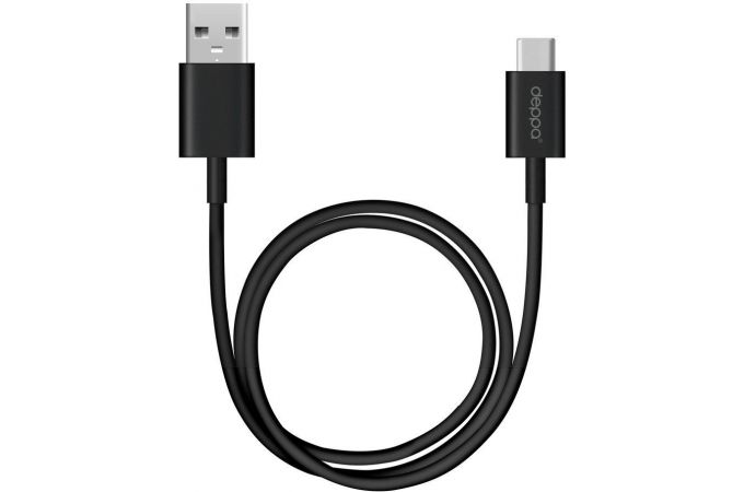 Кабель USB - USB Type-C Deppa (72206) USB 3.0 (черный) 1,2м