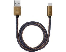 Кабель USB - USB Type-C Deppa (72277) (синий) 1,2м