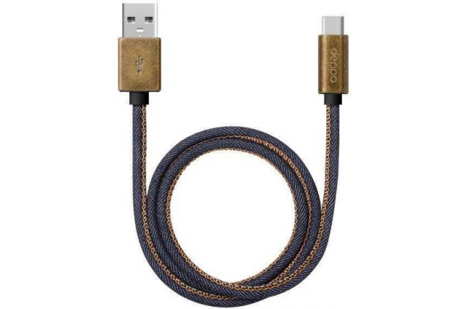 Кабель USB - USB Type-C Deppa (72277) (синий) 1,2м