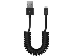 Кабель USB - USB Type-C Deppa (72278) (черный) 1,5м (витой)