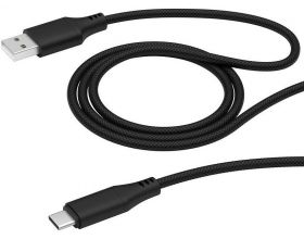 Кабель USB - USB Type-C Deppa (72283) 5A 100 W (черный)