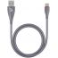 Кабель USB - USB Type-C Deppa (72289) Ceramic (серый) 1м