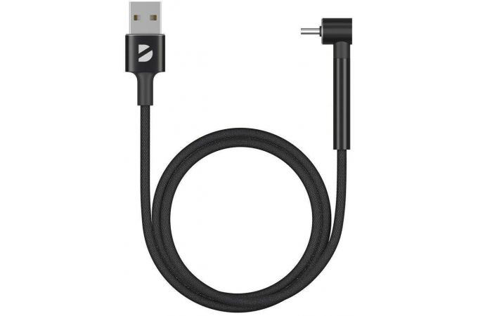 Кабель USB - USB Type-C Deppa (72295) Stand (черный) 1м